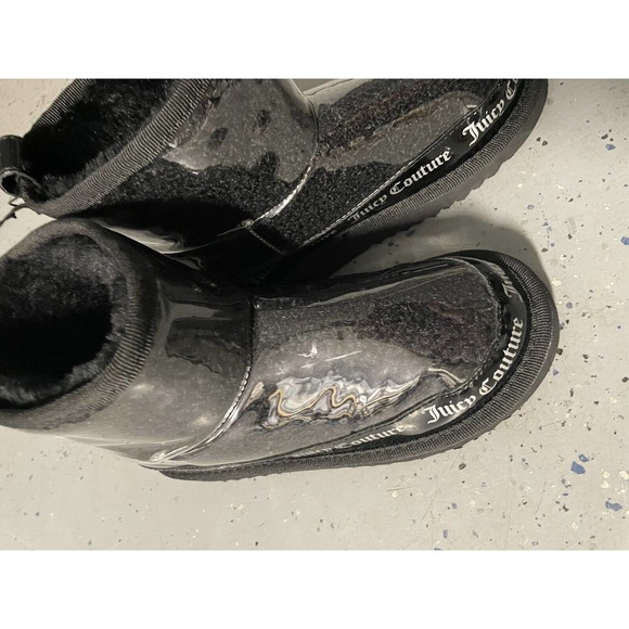 Juicy Couture Klash Black Boots Bootie Boots NWT Flat SIze 7 - Picture 3 of 8